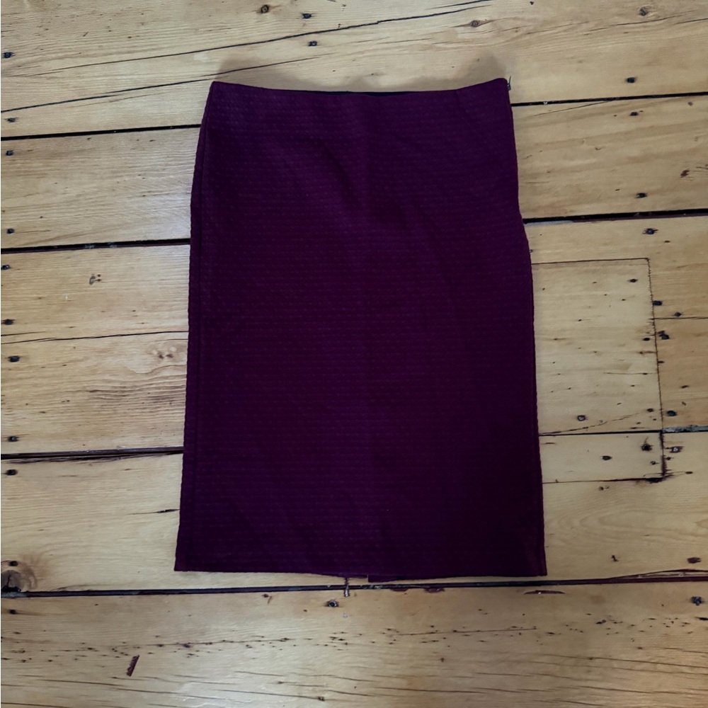 LOFT Rich Burgundy Pencil Skirt